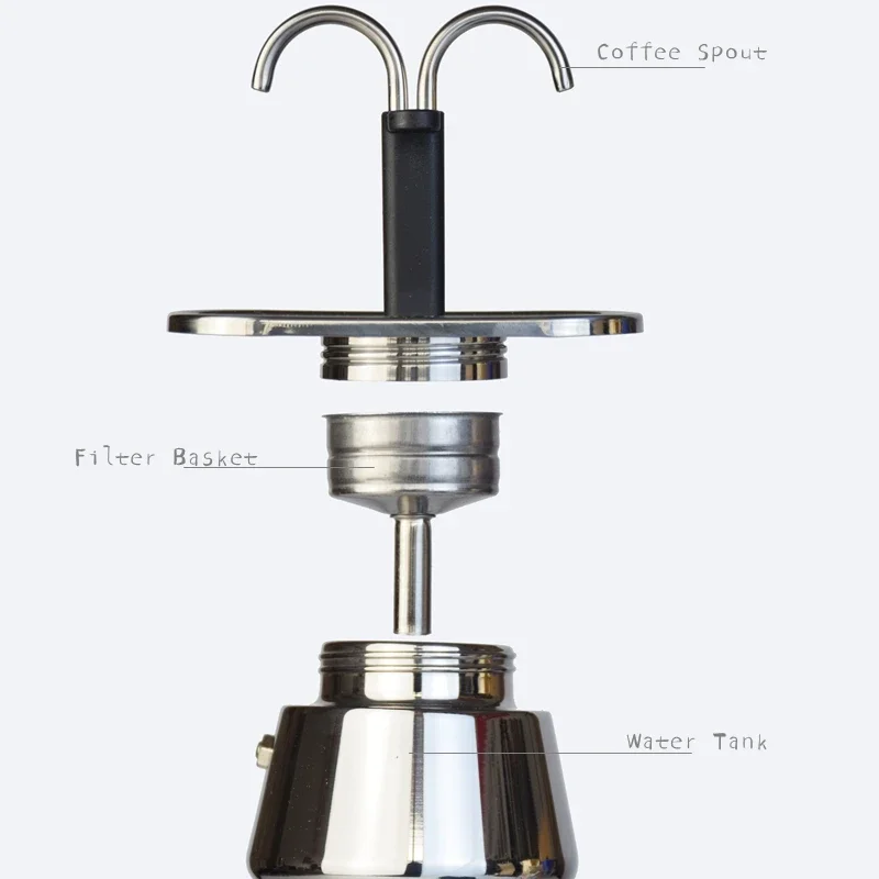 200ml mini moka pote tubo dupl - Coffee Vending Equipment avaliação e preço