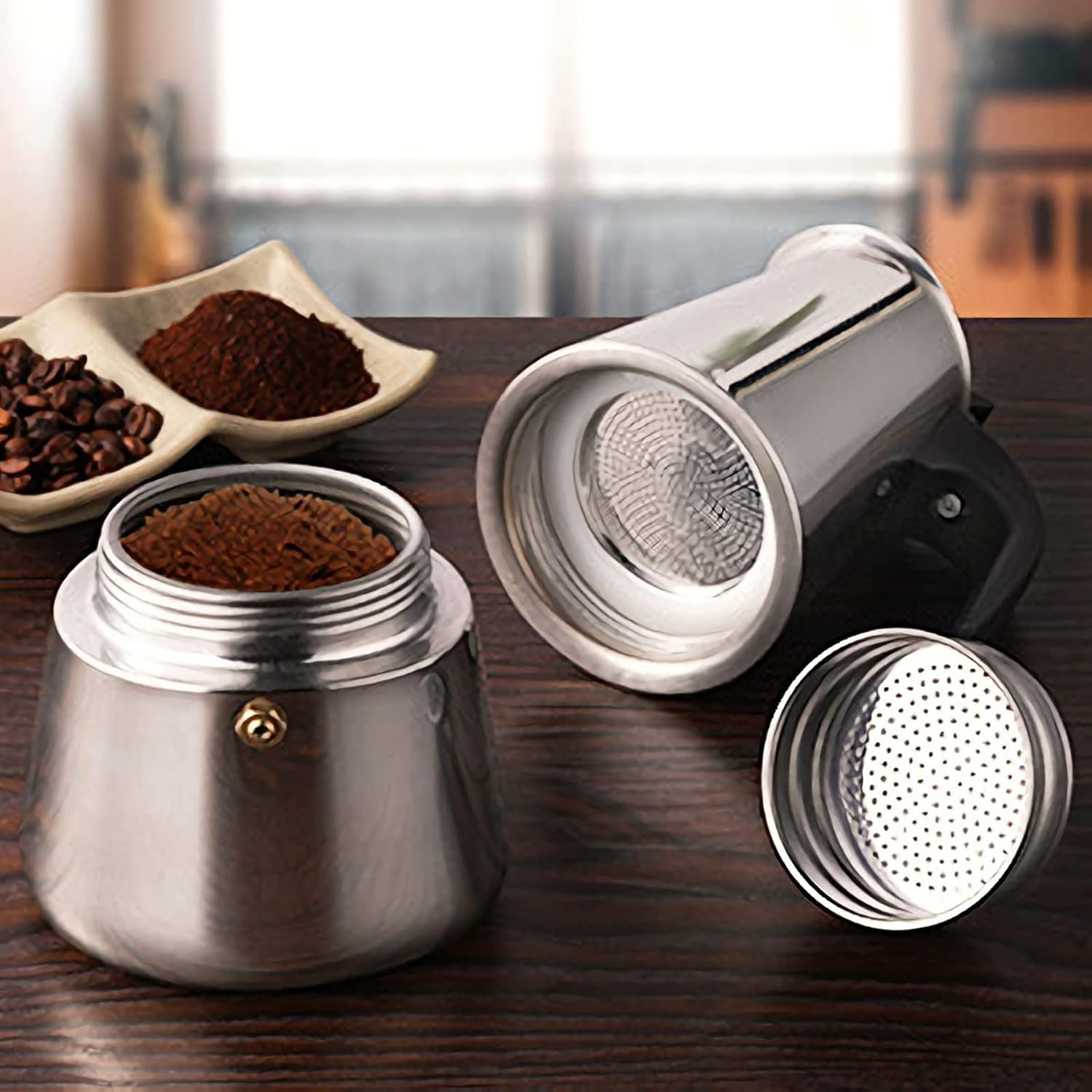4/6/9 Xícaras Moka Pot Caffe M - Coffee Vending Equipment avaliação e preço