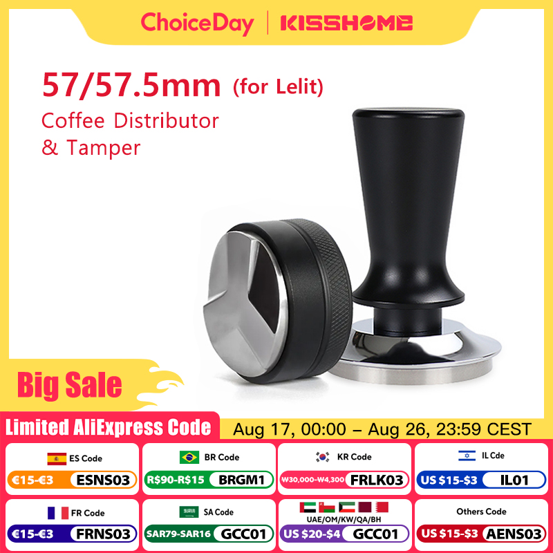 Tamper de café 57mm 57.5mm, pr - Coffee Equipment Kit avaliação e preço