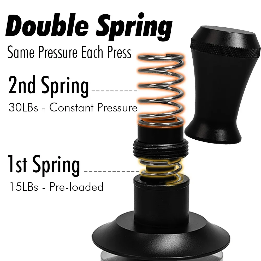 Tamper de café 51mm, mola dupl - Coffee Equipment Kit avaliação e preço